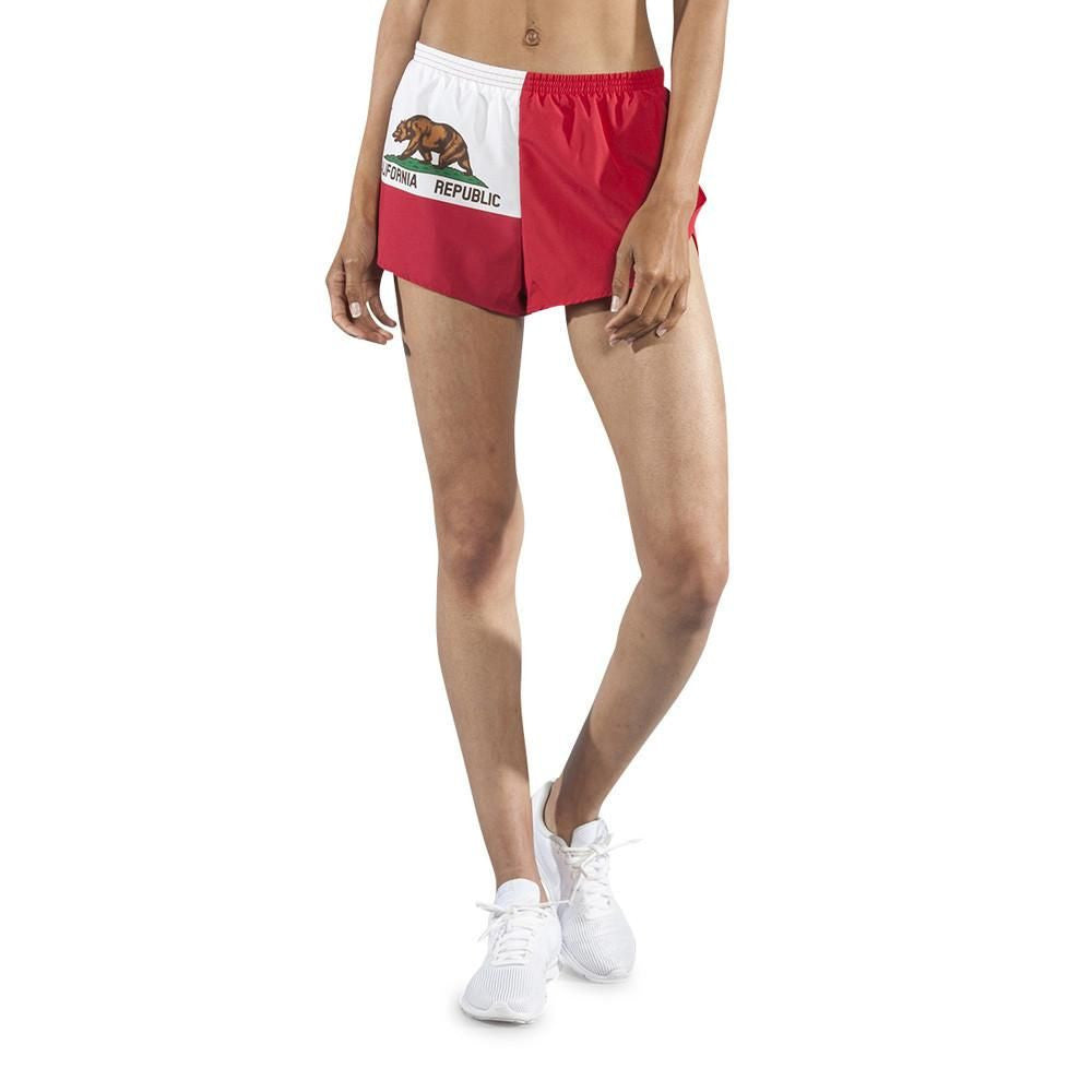 Women's 1" Elite Split Flag Shorts [A-D] - California