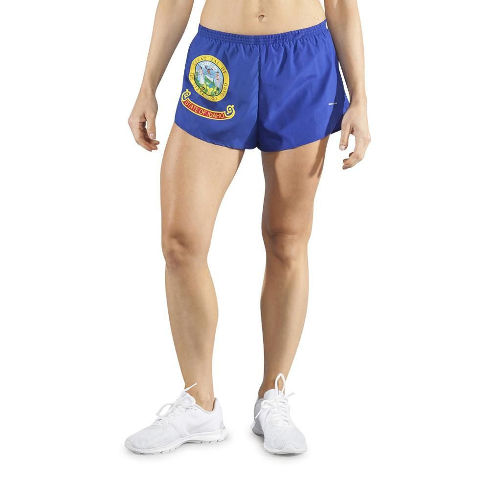 Women's 1" Elite Split Flag Shorts [E-M] - Idaho