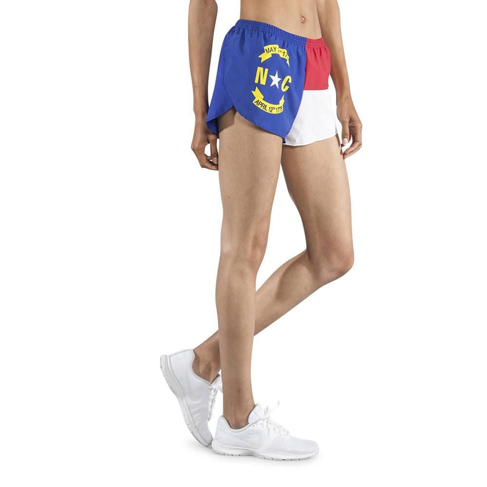 Women's 1" Elite Split Flag Shorts [N-Z] - North Carolina
