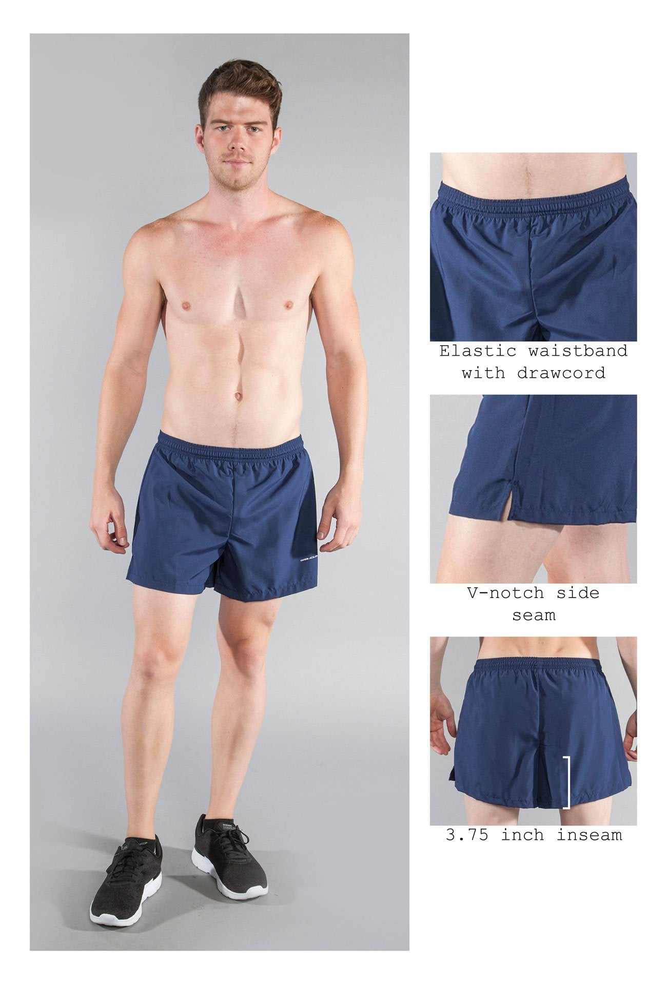 Men's 3.75" V-Notch - Navy