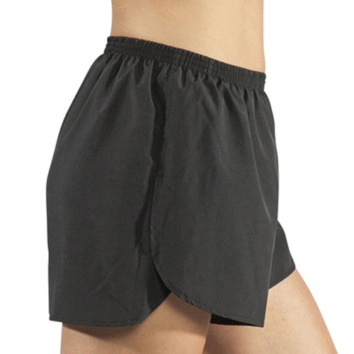 Women's Black 1.5" Half Split Trainer Shorts