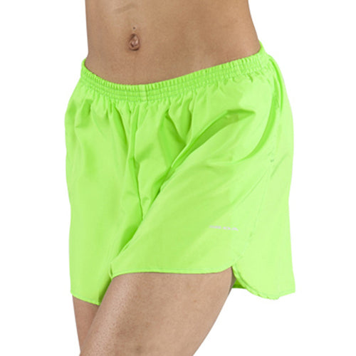 Women's Neon Lime 1.5" Half Split Trainer Shorts