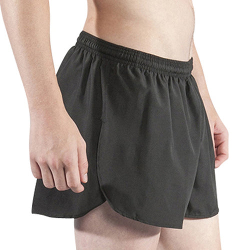 Men's Black 3" Half Split Shorts