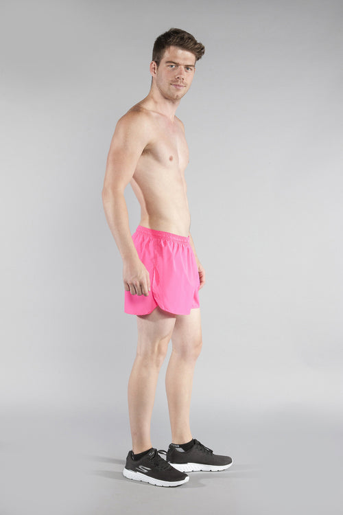 MEN'S 3" HALF SPLIT TRAINER- HOT PINK - BOAUSA