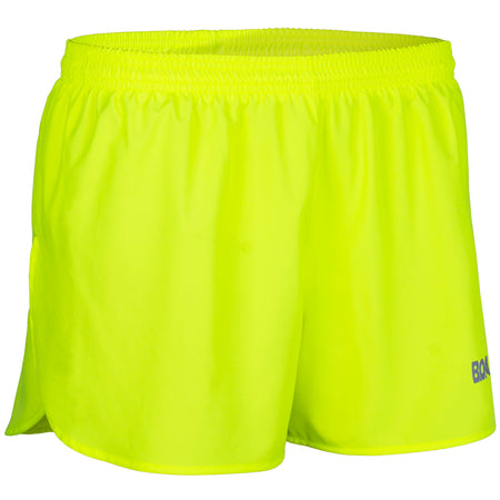 Women's Neon Lime 1" Elite Split Shorts