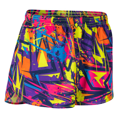 Men's 3" Half Split Shorts- ALOHA HAWAIIAN