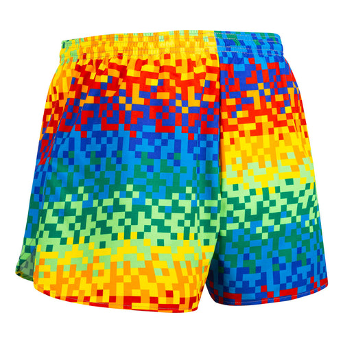 Men's Digital Rainbow 3" Half Split Shorts
