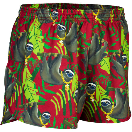 Men's Aloha Hawaiian 3" Half Split Shorts