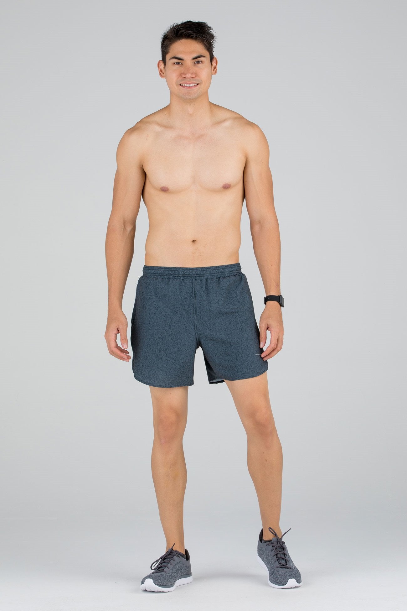 Men's Stretch 5" Striker Split Running Short - Cypher Titanium/Blk