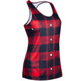 Women's Interval Singlet- BUFFALO PLAID