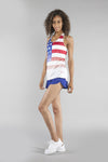 WOMEN'S INTERVAL SINGLET- US FLAG - BOAUSA