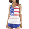 Women's American Flag Interval Singlet