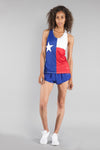 Women's Interval Singlet- TEXAS FLAG