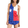 Women's Interval Singlet- TEXAS FLAG