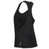 Women's Vortex Fitted Tank- BLACK