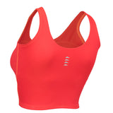 Women's 2n1 Crop'it Tank- CORAL