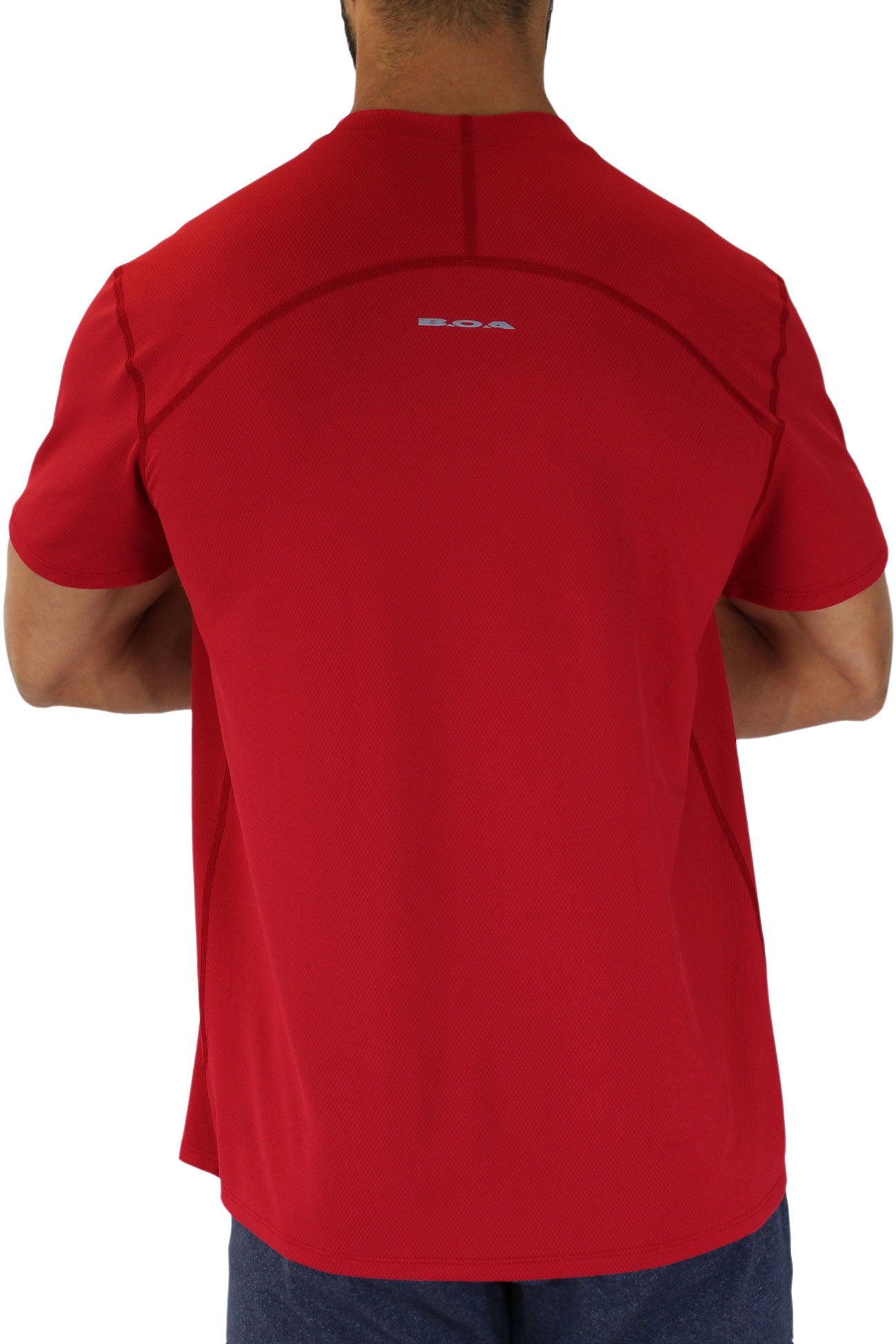 Men's Versatex Canyon Short Sleeve Running Shirt - Red