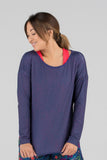 Women's Cypher Navy Hypersoft Long Sleeve