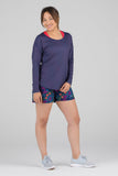 Women's Cypher Navy Hypersoft Long Sleeve