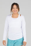 Women's White Hypersoft Long Sleeve