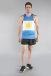 MEN'S PRINTED SINGLET- ARGENTINA - BOAUSA