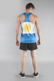 MEN'S PRINTED SINGLET- ARGENTINA - BOAUSA