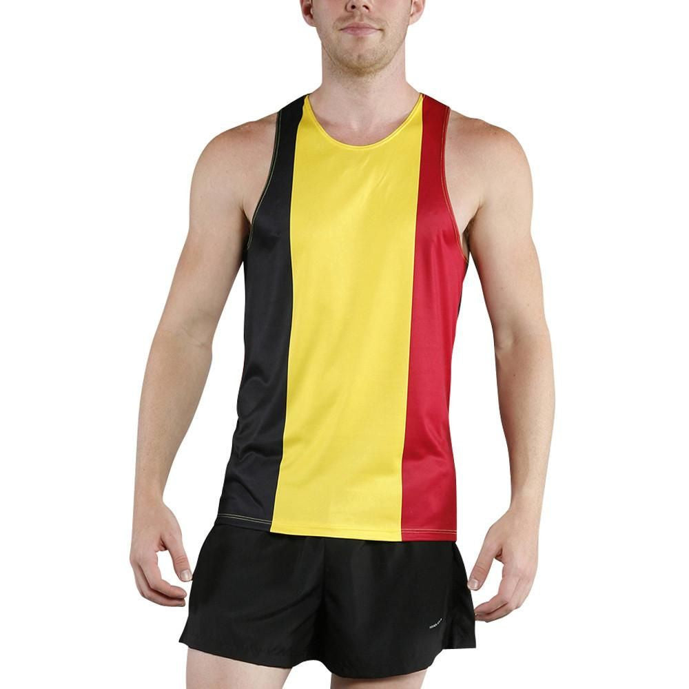 Men's Competitor Lite Printed Singlet [A-B] - Belgium