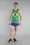 MEN'S PRINTED SINGLET- BRAZIL - BOAUSA