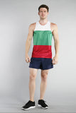 MEN'S PRINTED SINGLET- BULGARIA - BOAUSA