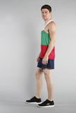 MEN'S PRINTED SINGLET- BULGARIA - BOAUSA