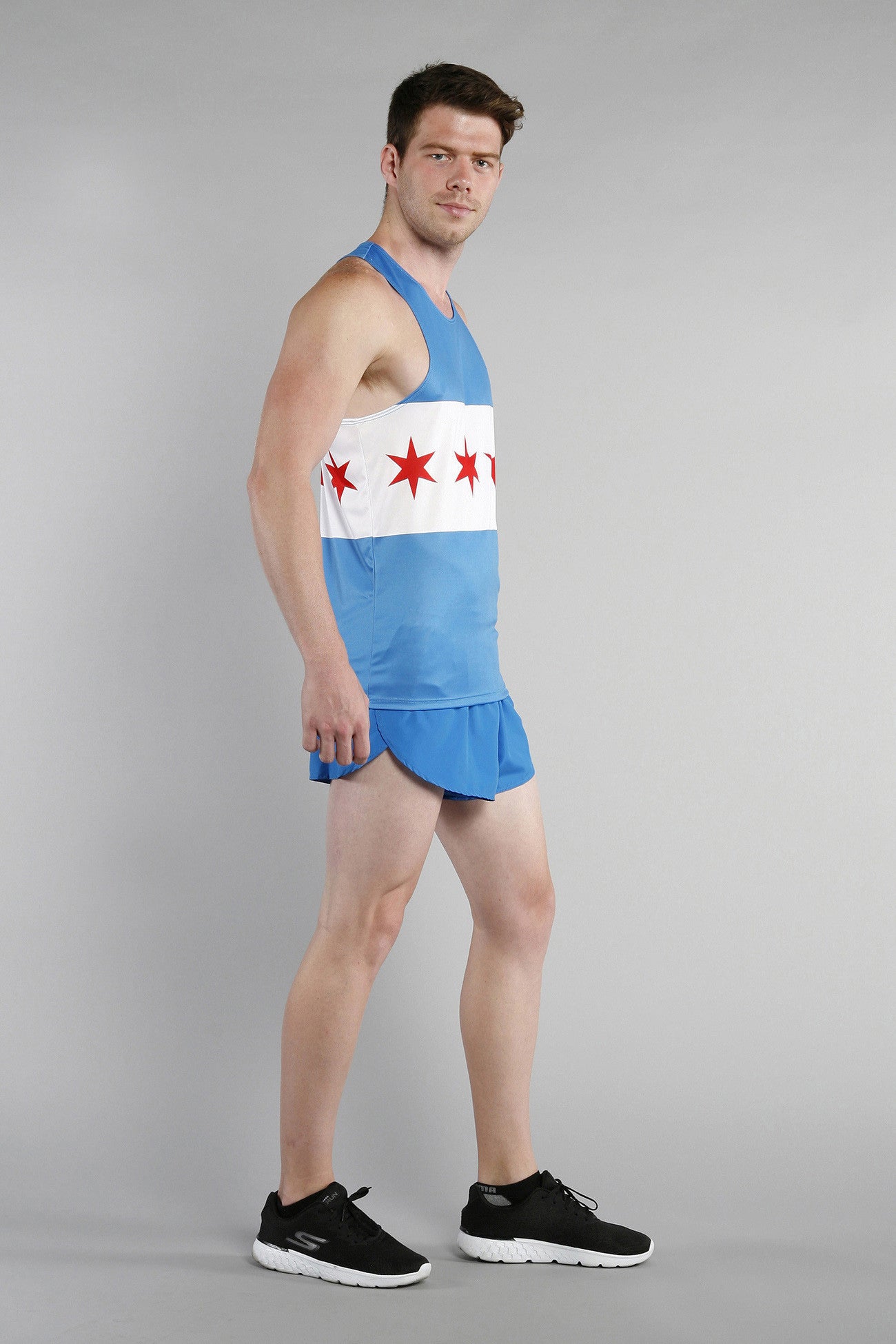 MEN'S PRINTED SINGLET- CHICAGO - BOAUSA
