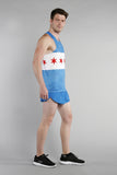 MEN'S PRINTED SINGLET- CHICAGO - BOAUSA