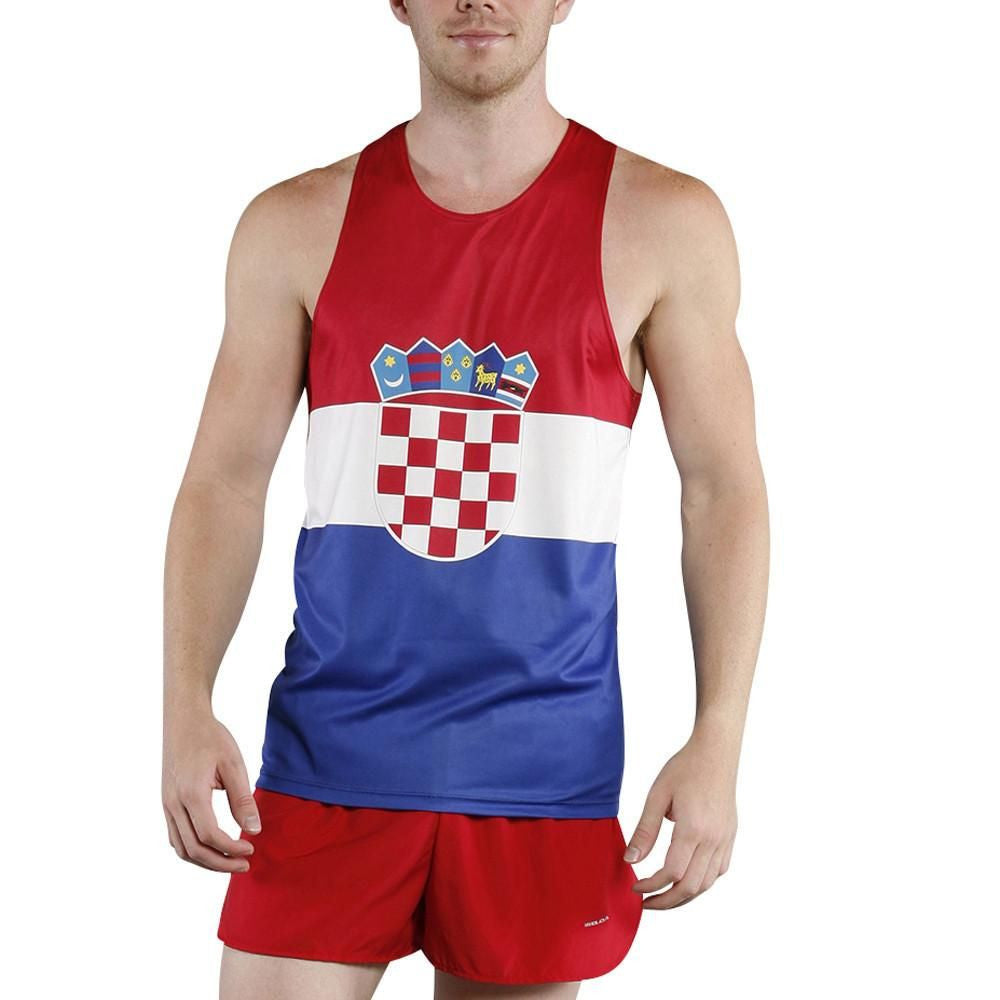 Men's Competitor Lite Printed Singlet [C] - Croatia