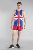 MEN'S PRINTED SINGLET- GREAT BRITAIN - BOAUSA