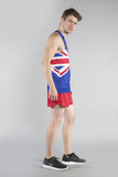 MEN'S PRINTED SINGLET- GREAT BRITAIN - BOAUSA