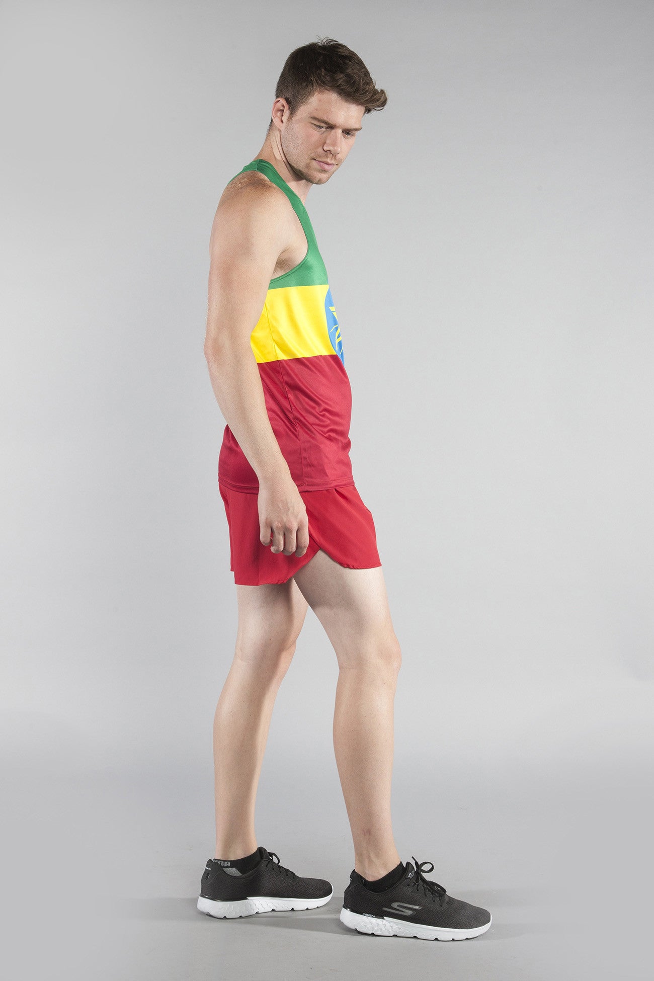 MEN'S PRINTED SINGLET- ETHIOPIA - BOAUSA