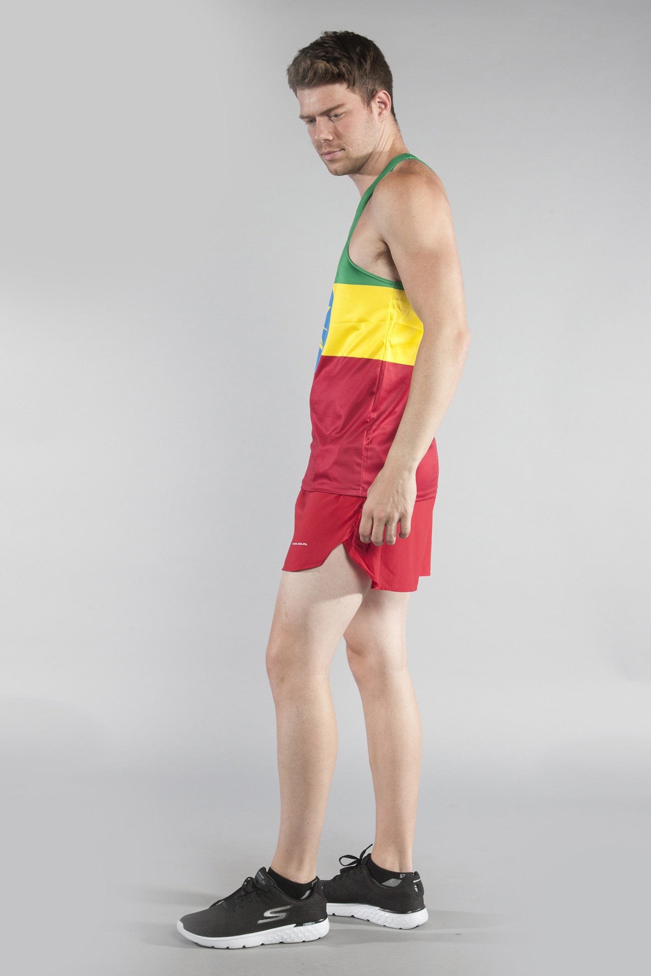 MEN'S PRINTED SINGLET- ETHIOPIA - BOAUSA