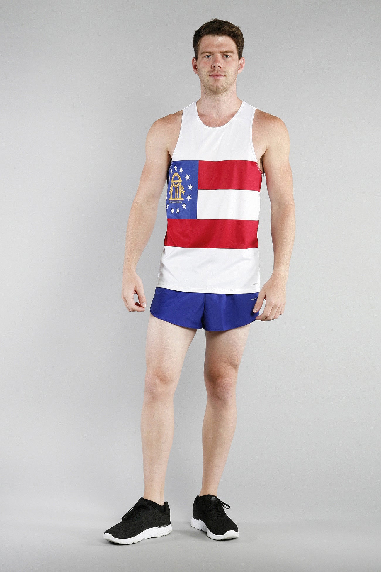 MEN'S PRINTED SINGLET- GEORGIA - BOAUSA