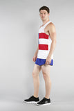 MEN'S PRINTED SINGLET- GEORGIA - BOAUSA