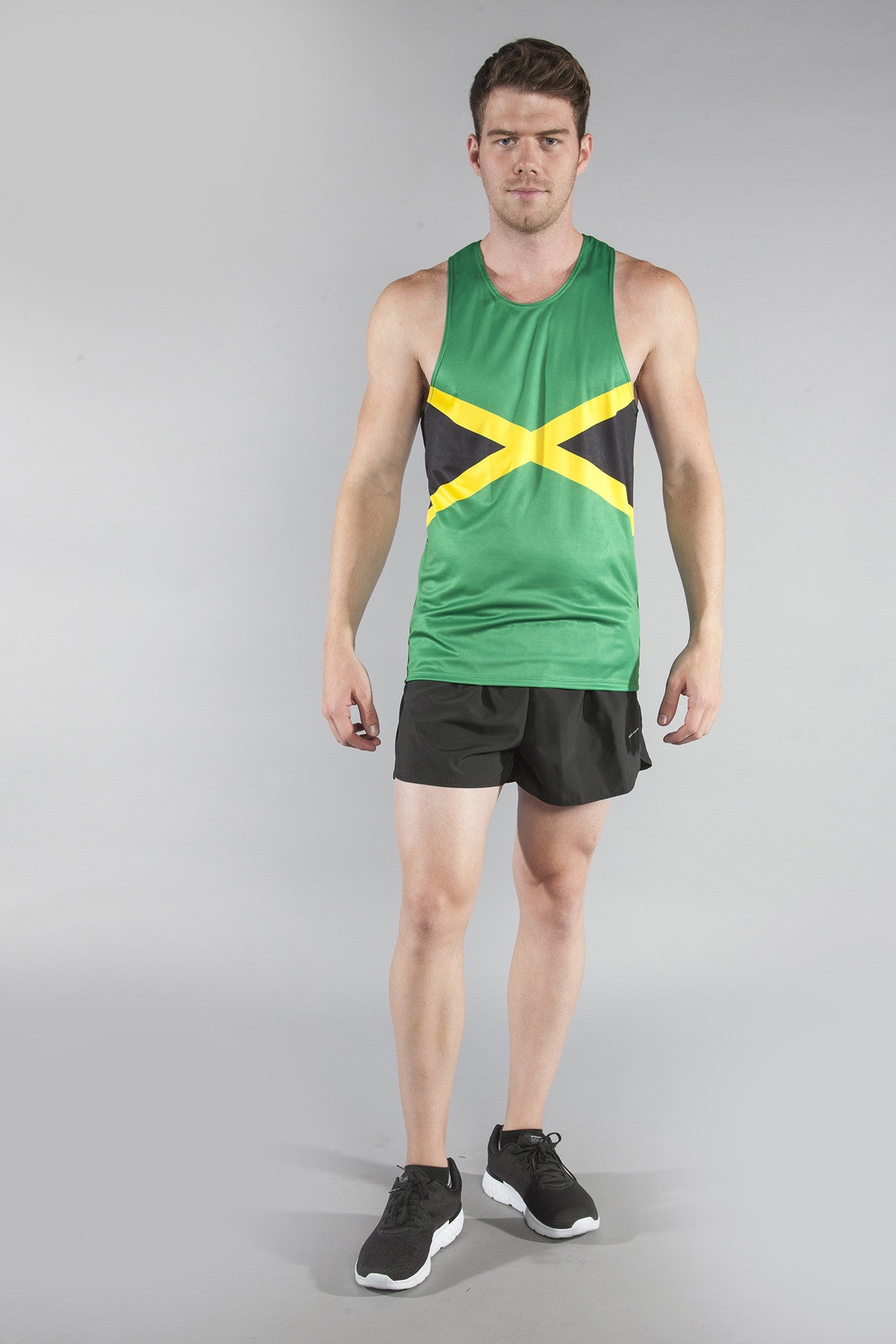 MEN'S PRINTED SINGLET- JAMAICA - BOAUSA