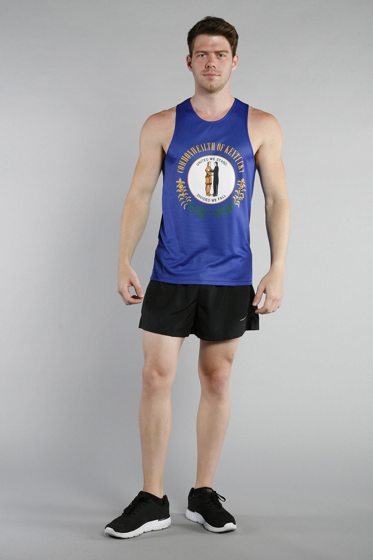 MEN'S PRINTED SINGLET- KENTUCKY - BOAUSA