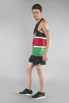 MEN'S PRINTED SINGLET- KENYA - BOAUSA