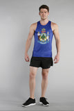 MEN'S PRINTED SINGLET- MAINE - BOAUSA