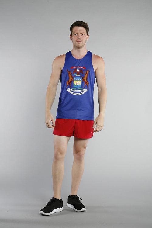 MEN'S PRINTED SINGLET- MICHIGAN - BOAUSA