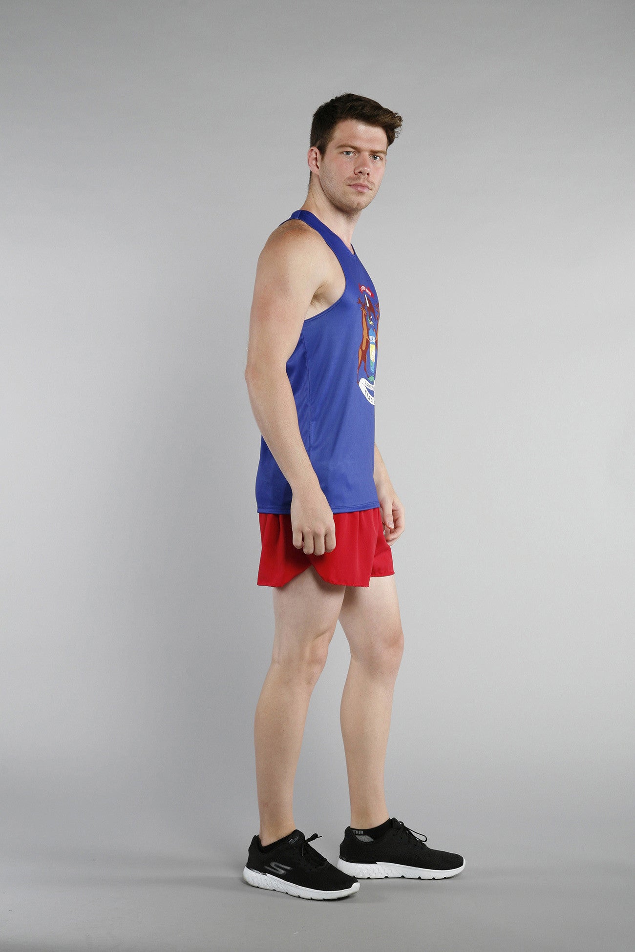 MEN'S PRINTED SINGLET- MICHIGAN - BOAUSA