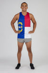 MEN'S PRINTED SINGLET- NORTH CAROLINA