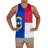 MEN'S PRINTED SINGLET- NORTH CAROLINA