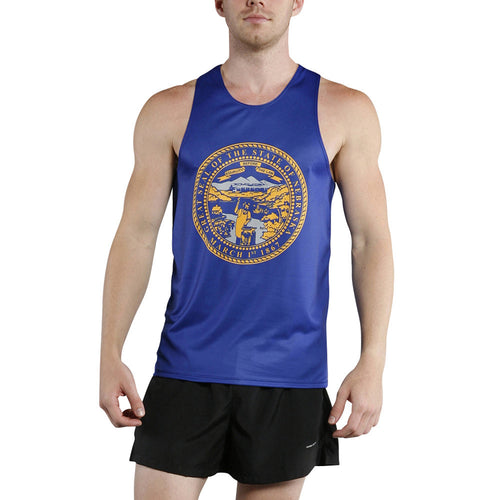 MEN'S PRINTED SINGLET- NEBRASKA