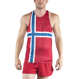 MEN'S PRINTED SINGLET- NORWAY