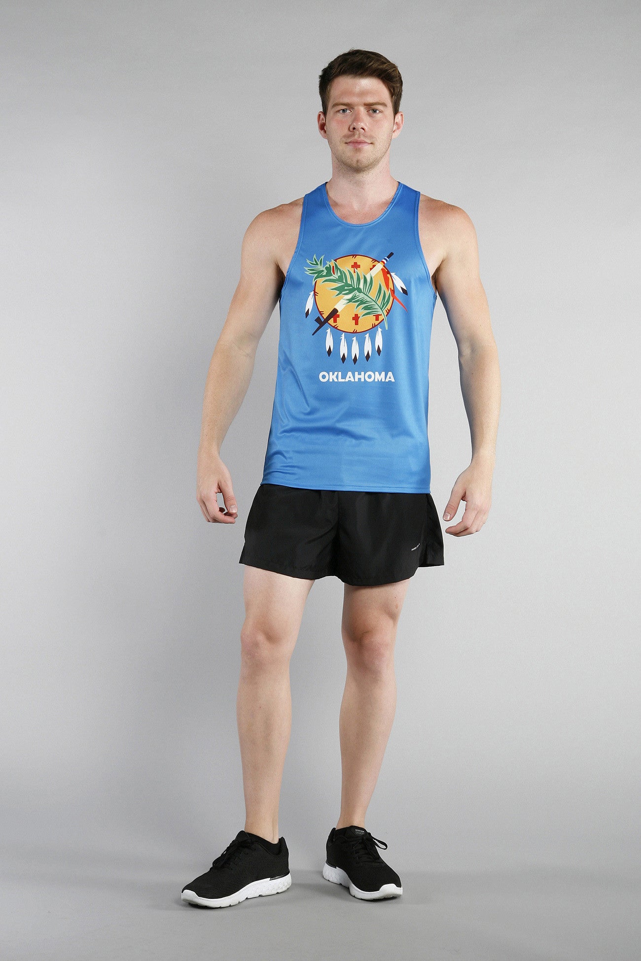 MEN'S PRINTED SINGLET- OKLAHOMA - BOAUSA